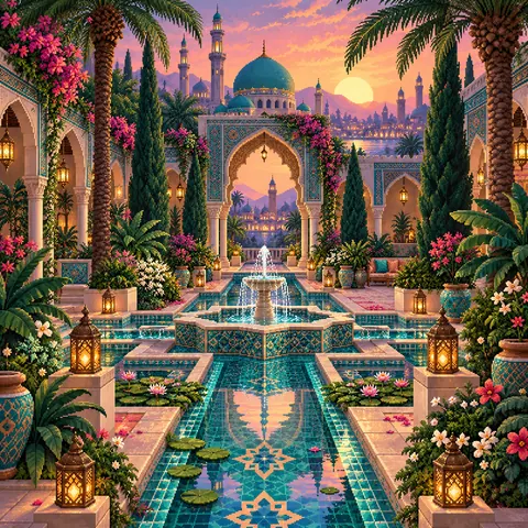 More Precious than the World imaginative pixel landscape