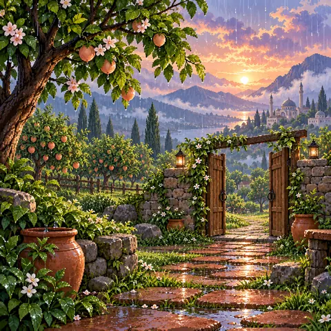 A Hundred Returns imaginative pixel landscape