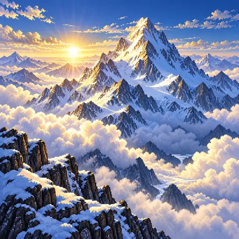 Allah is Greatest imaginative pixel landscape